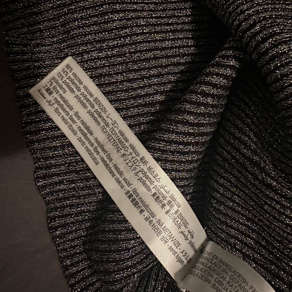 ZARA metallic knit crop top - Picture 3 of 3